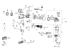 DEWALT Ersatzteile KLEINER WINKELSCHLEIFER DWE4237K Typ: 3 QS