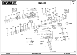 DEWALT Ersatzteile DREHBOHRHAMMER D25417KT Typ: 2 QS