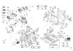 DEWALT Ersatzteile AKKU TAUCHKREISSÄGE DCS520 Typ: 1 QW