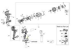 DEWALT Ersatzteile AKKU-BOHRMASCHINE DCD991NT Typ: 2 XJ