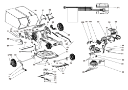 DEWALT Ersatzteile AKKU-RASEMMÄHER DCMWP234U2 Typ: 1 QUCA