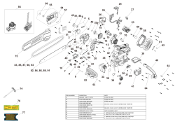 DEWALT Ersatzteile KETTENSÄGE DCMCST635N Typ: 1 XJ