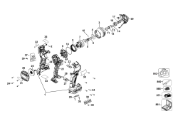 DEWALT Ersatzteile SCHLAGSCHRAUBER DCF850MDR Typ: 1 QW