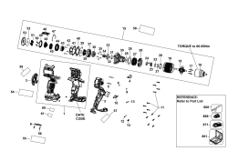 DEWALT Ersatzteile BOHRER/ANTRIEB DCD805E2T Typ: 2 QW