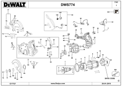 DEWALT Ersatzteile GEHRUNGSSÄGE DWS774 Typ: 1 QS