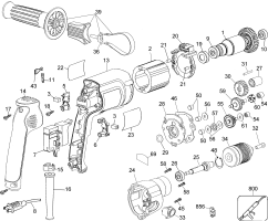 DEWALT Ersatzteile BOHRER DW246 Typ: 1 QU