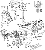 DEWALT Ersatzteile STICHSÄGE DW323K Typ: 2 QU