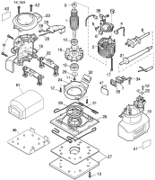 DEWALT Ersatzteile SCHLEIFER DW411 Typ: 1 QS