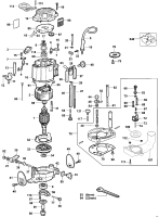 DEWALT Ersatzteile FRÄSMASCHINE DW625 Typ: 3 QU
