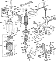 DEWALT Ersatzteile SCHWENKBODEN-TRIMMER DW671 Typ: 1 QU