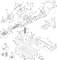 DEWALT Ersatzteile SCHROTSÄGE DW871 Typ: 1 QU
