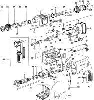 DEWALT Ersatzteile DREHHAMMER DW514K Typ: 200 QU