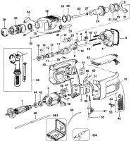 DEWALT Ersatzteile DREHHAMMER DW553K Typ: 100 QU