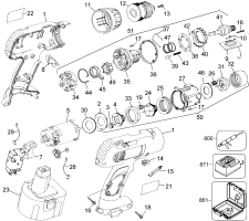 DEWALT Ersatzteile DW975B Typ: 4 QU