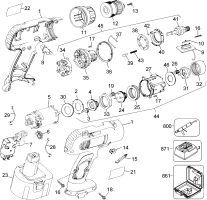 DEWALT Ersatzteile DW958K-2 Typ: 2 QU