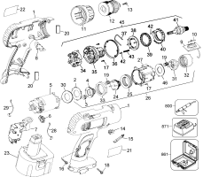 DEWALT Ersatzteile DW972B Typ: 2 QU