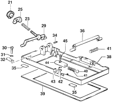 DEWALT Ersatzteile SCHLEIFRAHMEN DW4070 Typ: 2 QU