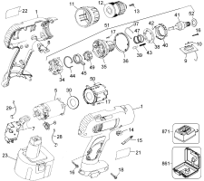 DEWALT Ersatzteile DW975B Typ: 5 QU