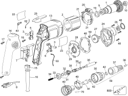 DEWALT Ersatzteile SCHRAUBENDREHER DW255 Typ: 3 QU