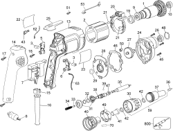 DEWALT Ersatzteile SCHRAUBENDREHER DW272WT Typ: 3 QU