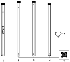 DEWALT Ersatzteile GRADE ROD DE0734 Typ: 1 QU