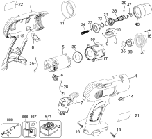 DEWALT Ersatzteile DW995QDB Typ: 1 QU