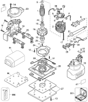 DEWALT Ersatzteile SCHLEIFER DW411 Typ: 3 QU
