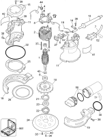 DEWALT Ersatzteile EKZENTERSCHLEIFER DW421 Typ: 2 QU