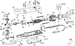 DEWALT Ersatzteile RIGHT ANGLE DRILL DW160 Typ: 1 QS