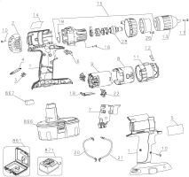 DEWALT Ersatzteile BOHRHAMMER DC984KA Typ: 1 QU