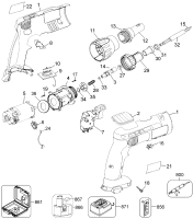 DEWALT Ersatzteile AKKU-SCHAUBENDREHER DC520K Typ: 1 XJ