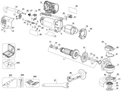 DEWALT Ersatzteile KLEINER WINKELSCHLEIFER D28110 Typ: 1 QU