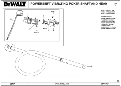 DEWALT Ersatzteile BETONVERDICHTER DCPS3382 Typ: 1 QU