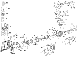 DEWALT Ersatzteile AKKU SÄBELSÄGE DC305K Typ: 1 QU