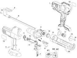 DEWALT Ersatzteile KARTUSCHENPISTOLE DC540 Typ: 1 XJ