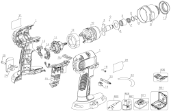 DEWALT Ersatzteile DC825B Typ: 2 QU