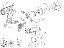DEWALT Ersatzteile DC821B Typ: 1 QU