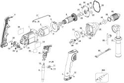 DEWALT Ersatzteile DWD210G Typ: 1 QU