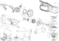 DEWALT Ersatzteile KLEINER WINKELSCHLEIFER DC411 Typ: 2 XJ