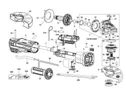 DEWALT Ersatzteile KLEINER WINKELSCHLEIFER DWE4347 Typ: 2 QS