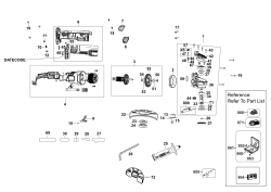 DEWALT Ersatzteile WINKELSCHLEIFER DCG405H2T Typ: 2 QW