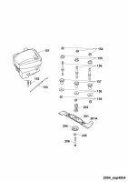 Ersatzteile WOLF-Garten Benzin Rasenmäher ohne Antrieb Esprit 40 B Typ: 4001000 Serie E  (2004) Messer, Messeraufnahme, Motor 