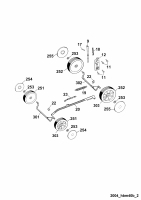 Ersatzteile WOLF-Garten Benzin Rasenmäher ohne Antrieb HBM 40 B Typ: 4001008 Serie B  (2004) Höhenverstellung, Räder 