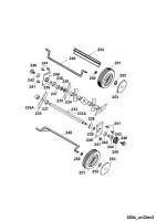 Ersatzteile WOLF-Garten Elektro Vertikutierer UV 32 EV Typ: 3632683 Serie B, C  (2004) Messerwalze, Räder 