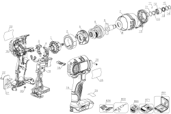 DEWALT Ersatzteile SCHLAGSCHRAUBER DCF885B Typ: 1 QU