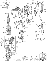 DEWALT Ersatzteile DREHHAMMER D25500K Typ: 3 QU