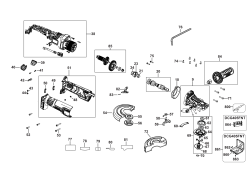 DEWALT Ersatzteile SCHLEIFER DCG405FN Typ: 2 XJ