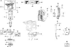 DEWALT Ersatzteile DREHHAMMER D25501K Typ: 1 QU