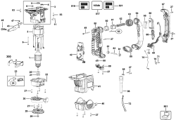 DEWALT Ersatzteile DREHHAMMER D25602K Typ: 1 QU