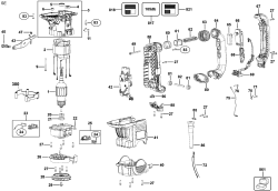 DEWALT Ersatzteile DREHHAMMER D25651K Typ: 1 QU